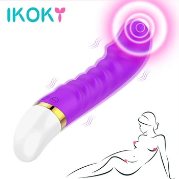IKOKY G-punkt Dildo Vibrator Vagina, Klitoris Stimulation Massageapparat 12 Hastighed sexlegetøj til Kvinde Kvinde Masturbator Vandtæt