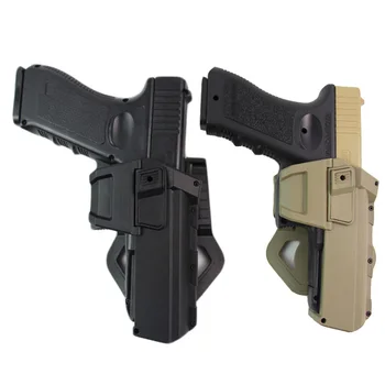 Taktisk Løsøre Pistol Holster til Glock 17 Hardball Pistol Militær Bælte Hylster med Lommelygte eller Laser Monteret Talje Hylster