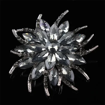 Donia smykker koreanske version af krystal-blomst-broche, Europa og Amerika glas legering broche pels tilbehør