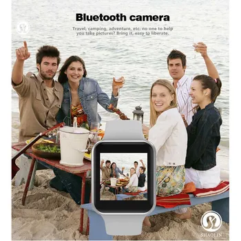 SHAOLIN Oprindelige Smart Ur Serie 6 Bærbare Enheder Sync Anmelderen for Apple Ur Android Bluetooth Smartwatch (Rød Knap)
