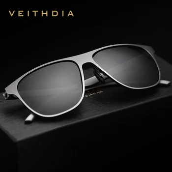 VEITHDIA 2019 Helt Klassisk Mænds Vintage Solbriller, Polariserede UV400 Linse Briller Tilbehør Mandlige Sol Briller Til Mænd/Kvinder