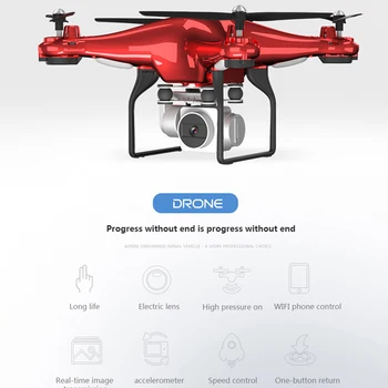 X52 Drone HD 1080PWifi transmission fpv quadcopter PTZ høj pres stabil højde Rc helikopter drone kamera droner
