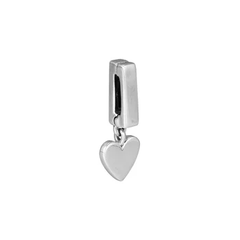 Reflexions Flydende Hjerte Clip Passer til charms af sterling sølv, originale Armbånd Til Kvinde DIY Perler Til smykkefremstilling
