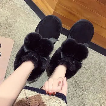 Kvinders støvler 2020 nye mode varm uld bolden sne støvler vinter vandtæt skridsikker tykke såler studerende koreanske bomuld sko