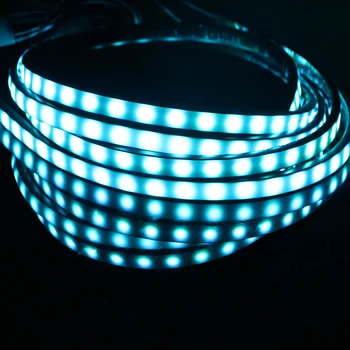 LEEPEE 4x8 Underglow Undervognen Musik Aktiv System Lyd Neon Lys LED Fleksibel Strip Bil Underglow Dekorative Omgivende Lampe