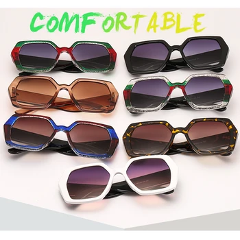 LongKeeper Nye Overdimensionerede Solbriller Kvinder Brand Designer Luksus Stor Ramme Vintage Brillerne UV400 Gafas de sol 9044
