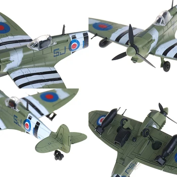 1stk Spitfire Model Kit Legetøj til Børn DIY Fly Samling Modeller Kits Pædagogisk Legetøj Gaver til Børn Tilfældig Farve