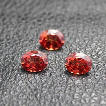 Madagaskar mandarin garnet løs sten fancy facetteret skabt gemstone perler til smykker at gøre diy perler, sten navne rød orange