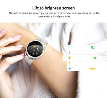 Mode Hot Nye KW20 Smart Ur Kvinder Armbånd pulsmåler Sove Overvågning Ring Påmindelse Smartwatch til IOS Android