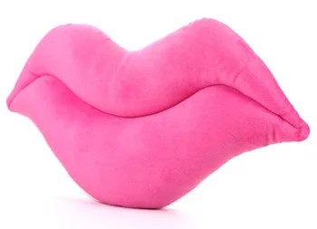 2019 52-62cm Elsker Kreative Valentinsdag Gave Sexy Lip Formede Munden Smide Pude Pude Pige Plys Legetøj i God Kvalitet