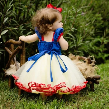 12M-5Y Baby Piger Dress Tegnefilm Sne Kostume Børn Cosplay Parti Tøj Prinsesse Barn Pige Kjoler Vestido