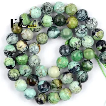 6/8/10/12mm Naturlige Perle Variscite Mineral Perler, Turkis Runde Spacer Perler Til Smykker at Gøre DIY Armbånd Tilbehør 15