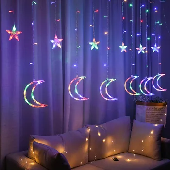 Ramadan Dekorationer til Hjemmet Moon Star LED String Lys Eid Mubarak Indretning Ramadan Indretning Islamiske Muslimske Ramadan Gave Eid Al Adha