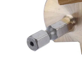 4-32mm trinbor HSS Bit Hex Titanium Trin Kegle-Boret Hul Cutter Til metalplader