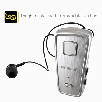 F980 Trådløse Bluetooth-Hovedtelefoner, Udtrækkeligt Kabel Hovedtelefon BT4.0 Musik i Stereo Headsets Vibration Alarm håndfri med Mic