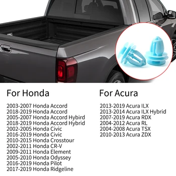 MIKKUPPA dørpladen Klip til Honda Civic Overenskomst/ Acura Interiør Trim Clips Erstatte OEM: 91560-S9A-A01