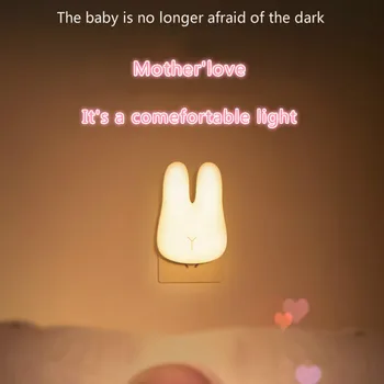 Nordisk kanin Fjernbetjening Night lights Soveværelse Sover Fødslen, er Nyfødte Baby Sygepleje Sygepleje bordlampe baby nat lamper