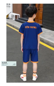 Teenager dreng classisc baggrund sports T-shirt sæt quick-tørring af tøj børnetøj kids Drenge basketball uniform