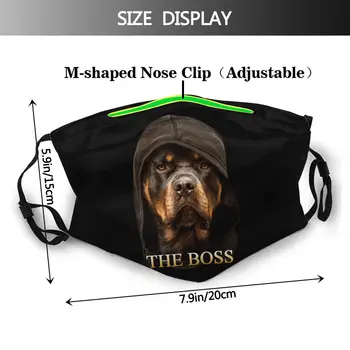 Rottweiler Munden ansigtsmaske Rottweiler Boss Design ansigtsmaske Dejlig Kawai for Voksne med 2 Filtre Maske