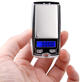 100g*0,01 g mini LCD-Elektronisk Digital Lomme Skala Smykker Guld Vægtning Balance i Bil Nøgle Stil