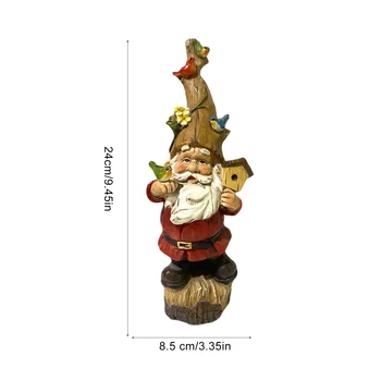 Frække Gnome Figurer Fugl Elsker Gnome-Statue Græsplæne Have Alfer Harpiks, Gamle Mand Dukke Håndværk Bruser Dekoration Børn Nytår Gaver