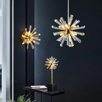 Crystal inventar, køkken sengelamper moderne pendel lampe spise krystal vedhæng lys til bar minimalistisk krystal lampe soveværelse
