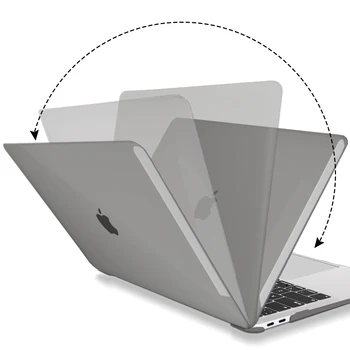 De gennemsigtige Plast-Hårdt etui Til MacBook 13Air 2020 Retina Pro 13 15 16 Tommer Laptop Case + Keyboard Cover A1932 A2141 A2159